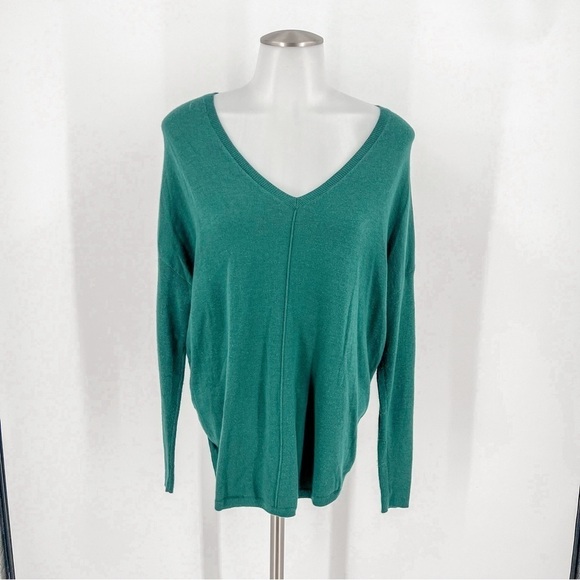 Trouve Sweaters - Anthropology Trouve Women Green Cashmere Blend Pullover Sweater